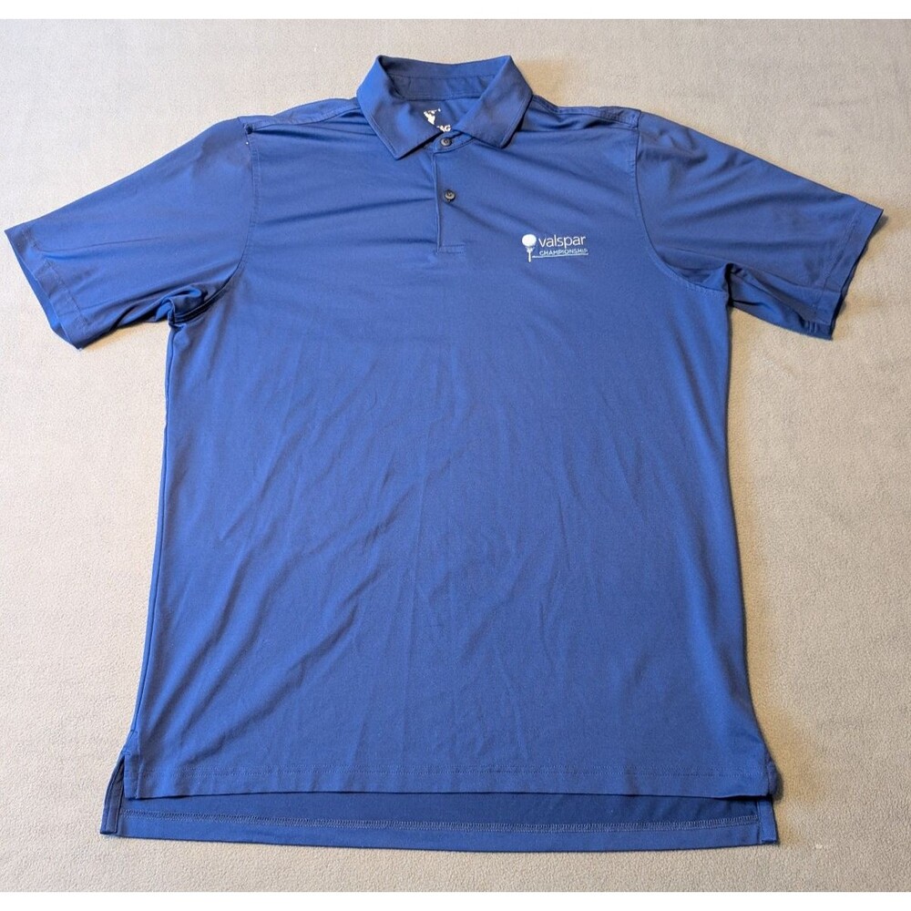 Valspar Championship PGA Tour Golf Polo Shirt Mens Large Blue F&G Tech